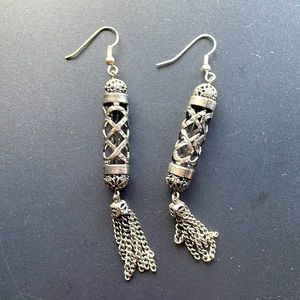 Dangly intricate lantern earrings